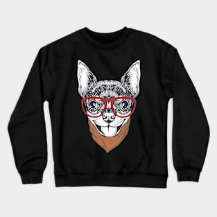 Cute dog smile Crewneck Sweatshirt